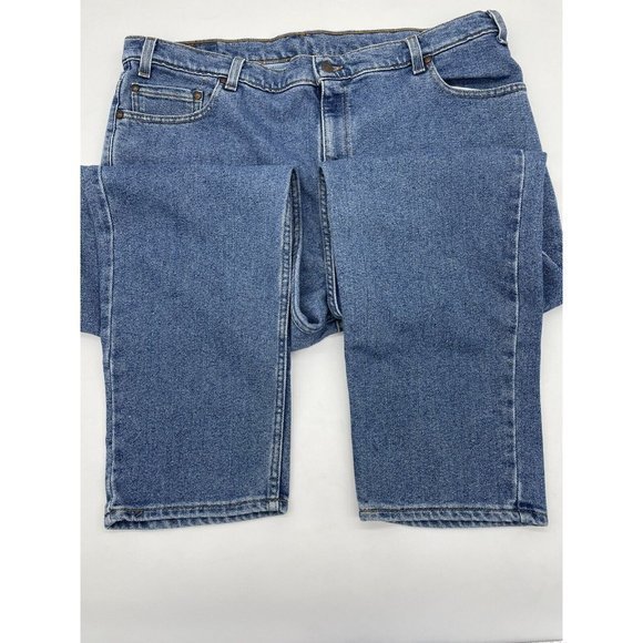 VINTAGE Levis 540 Jeans Men 42X30 Blue Straight Loose Flex Work Made in USA 90s - Picture 3 of 7